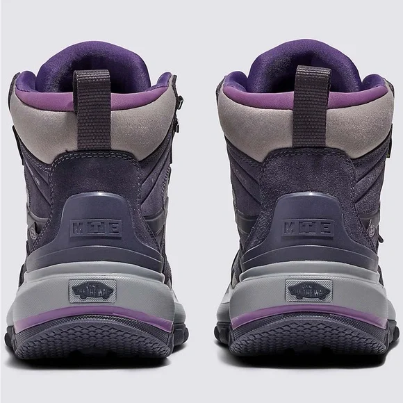 Vans MTE Crestline Waterproof Dark Grey Purple Men's 8 / Women’s 9.5 NWT - Picture 3 of 6